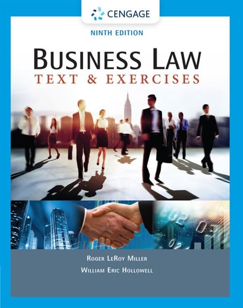 Business Law: Text & Exercises (MindTap Course List)