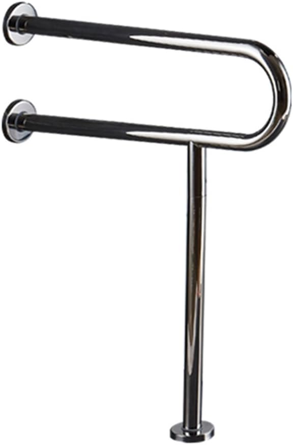 Grab Bar Stainless Steel U Type Grab Rails Anti-Slip Polished Chrome Safety Support Rail Straight Handrails Disability Aid Hold for Toilet/Shower Bathroom,