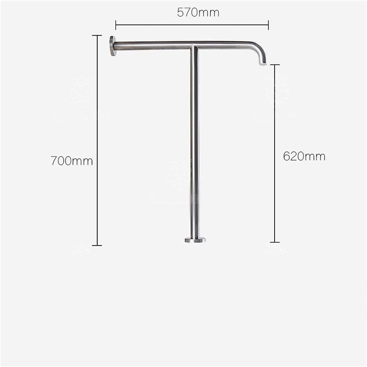 Armrest Grab Bar Bathroom Grab Bar Safety Support Rail Safety Toilet Grab Bar Wall to Floor Grab Bar Bathroom Seat Support Railing Skid Resistance Safety Hand Grips for Disability Aid