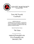 Casebriefs for the casebook Torts: Cases and Materials 6th Edition by Twerski ISBN 9798892075060, 9798892075077, 979-8892075084