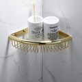 Full Copper Towel Rack Kit European Gold Bath Towel Holder Bathroom Towel Bar Shelving Hardware Bathroom Set,Corner shelf12