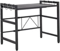 Microwave Stand Microwave Oven Rack with Hooks Expandable Stand Sturdy Shelf Kitchen Storage Organizer Storage