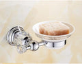 Crystal Bath Hardware Chrome Toilet Brush Holder,Paper Holder,Towel Bar,Soap Basket,Hook Brass Towel Rack Bathroom Accessoriest,soap dish11