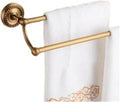 Solid Brass Bathroom Accessories Set,Robe Hook,Paper Holder,Towel Bar,Soap Basket(Double Towel bar)