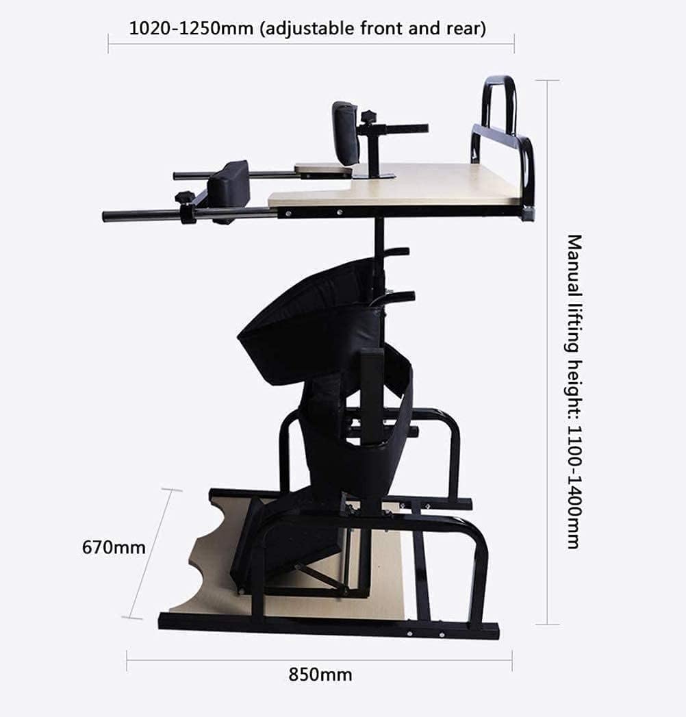Standard Walkers, Stand Lower Limb Rehabilitation Equipment, Adjustable Height Walking Aid Standing Frame for Disabled, Stroke Hemiplegia Rehabilitation Training (Size : Without Inclined Plate)