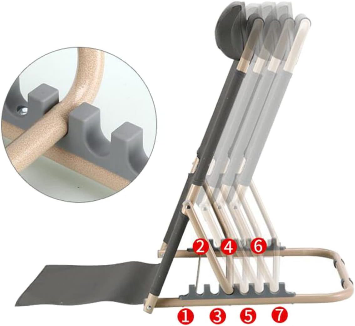 Multi-Position Back Rest Support Seat,Elderly Bed Care, Paralyzed Patient Beds, Backrest Cushion Chair,Bed Back Rest Adjustable Angle, Mobility Disability Support Aid,Grey