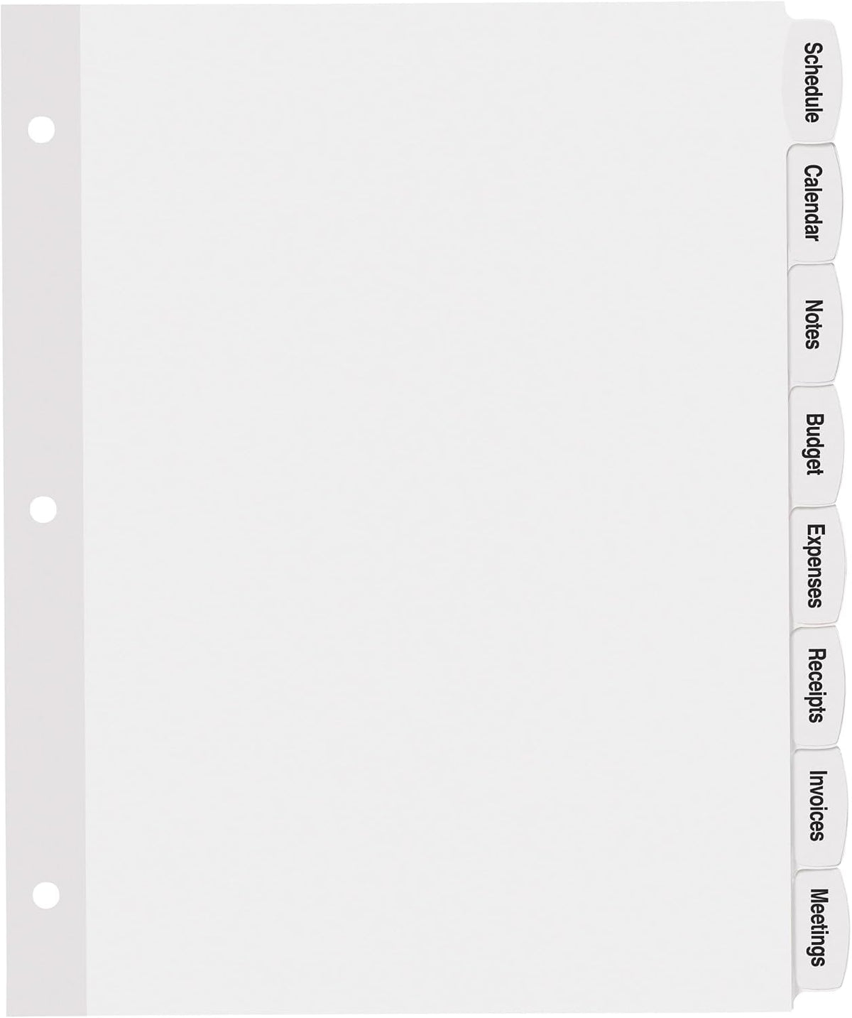 Avery Big Tab Printable White Label Dividers for 3 Ring Binders, 8 Tabs per Set, White, 120 Sets Total, Great for Office Supplies, School Supplies, Organizing, and More (6 Packs of 14435)