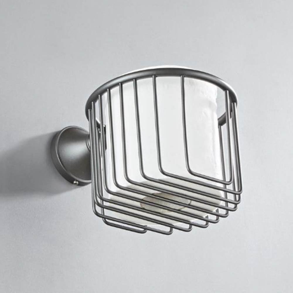 Grey Bathroom Hardware Set Brass Wall Mouted Toilet Brush Holder WC Paper Towel Roll Rack Soap Dish Bath Accessories Equipment,Paper Holder Storage