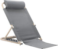 Multi-Position Back Rest Support Seat,Elderly Bed Care, Paralyzed Patient Beds, Backrest Cushion Chair,Bed Back Rest Adjustable Angle, Mobility Disability Support Aid,Grey