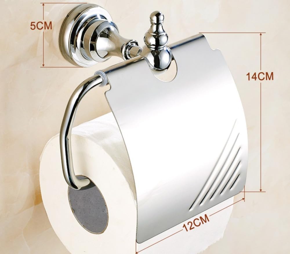 Bathroom Hardware Set Chrome Polished Bath Rack Paper Holder Toothbrush Holder Towel Bar Coat Hook Bathroom Accessories,Toilet Paper Holder