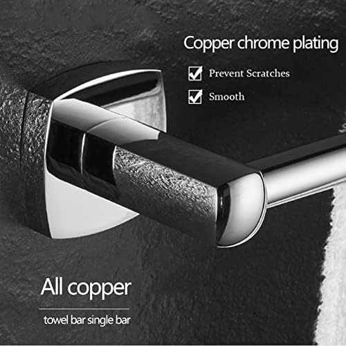 Towel Rail Bath Towel Holder Towel Bar Towel Rails All Copper Single Towel Bar, Wall-Mounted Towel Rail Bathroom Holder Hanger Rack Bathroom Accessories/60cm Bathroom Decor Shelf
