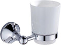Polished Chrome Wall Mounted Bathroom Accessories Set Towel Bar Soap Dish Robe Hook Toilet Paper Holder Toothbrush(Toothbrush Holder2)