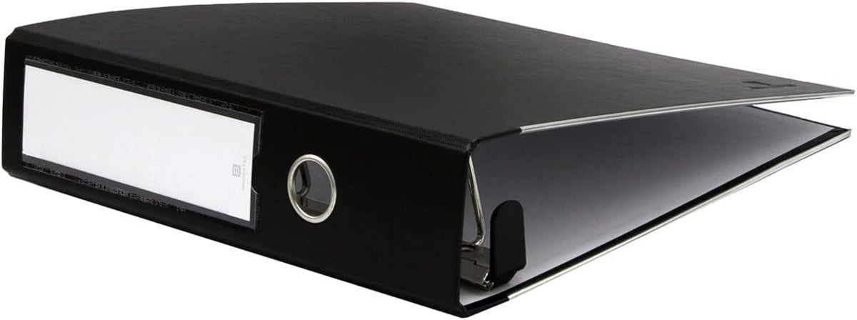 Bindertek 3-Ring Premium Binder, Pack of 5 - Barrister Black, 3' Spine Width, 525 Sheet Capacity, 2' D-Rings, Linen-Textured Covers, Steel Reinforced Edges, Spine Label Included