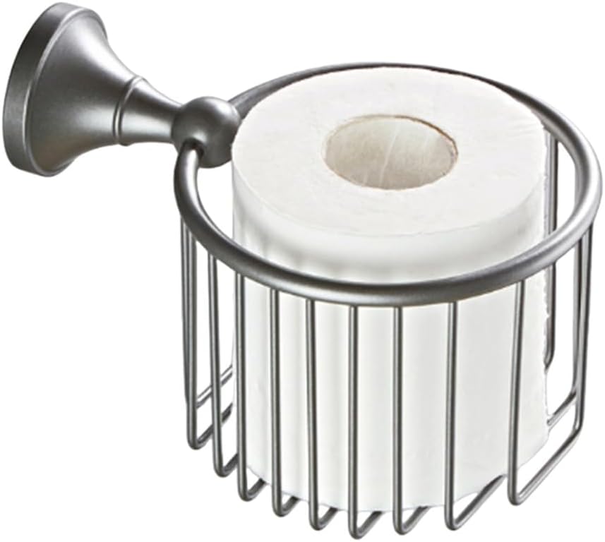 Grey Bathroom Hardware Set Brass Wall Mouted Toilet Brush Holder WC Paper Towel Roll Rack Soap Dish Bath Accessories Equipment,Paper Holder Storage