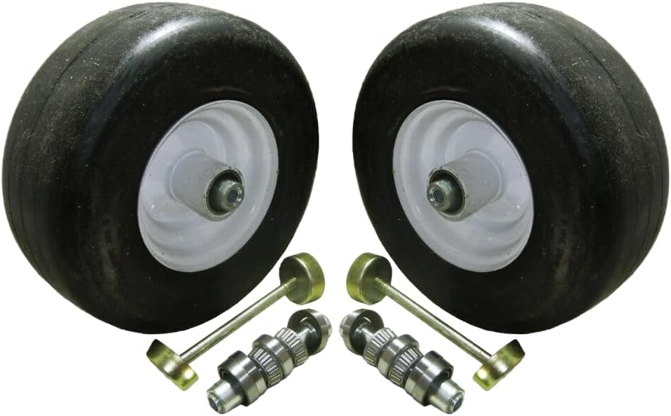 2 Pack 13x5x6 White No Flat Front Solid Tire Puncture Proof Fits Exmark Mowers Matching The Following part Numbers 1-632250, 1-634662 109-9126 - 103-3051 - 126-5360
