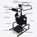 Standard Walkers, Stand Lower Limb Rehabilitation Equipment, Adjustable Height Walking Aid Standing Frame for Disabled, Stroke Hemiplegia Rehabilitation Training,with Inclined Plate (Size : Without i