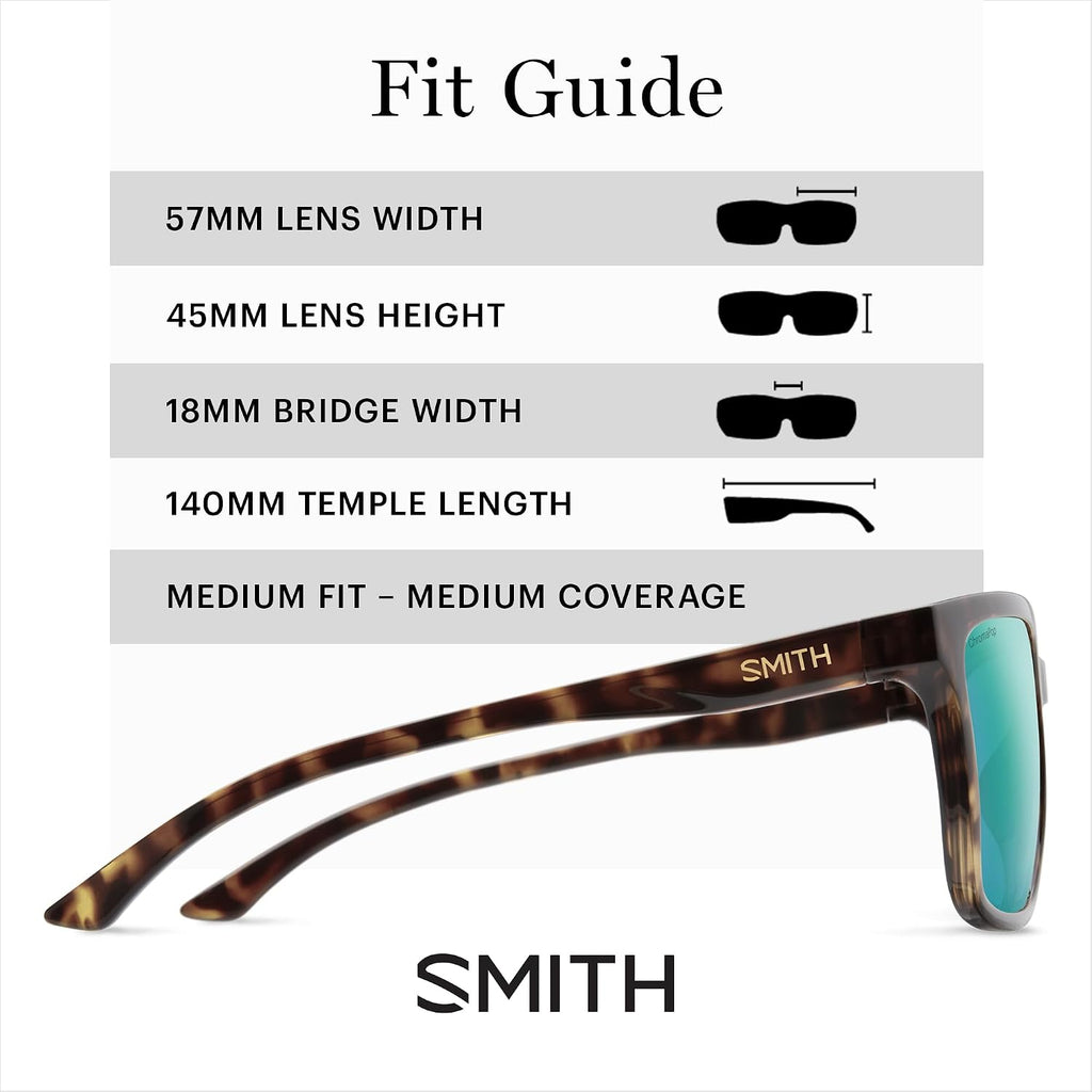 SMITH Shoutout Sunglasses with Polarized Lenses – Performance Sports Active Classic Sunglasses – For Men & Women