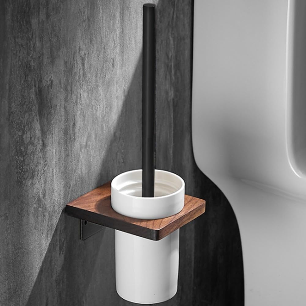 Walnut Bathroom Hardware Pendant Towel bar Towel Ring Paper Holder Shelf for Selection,Toilet Brush Holder