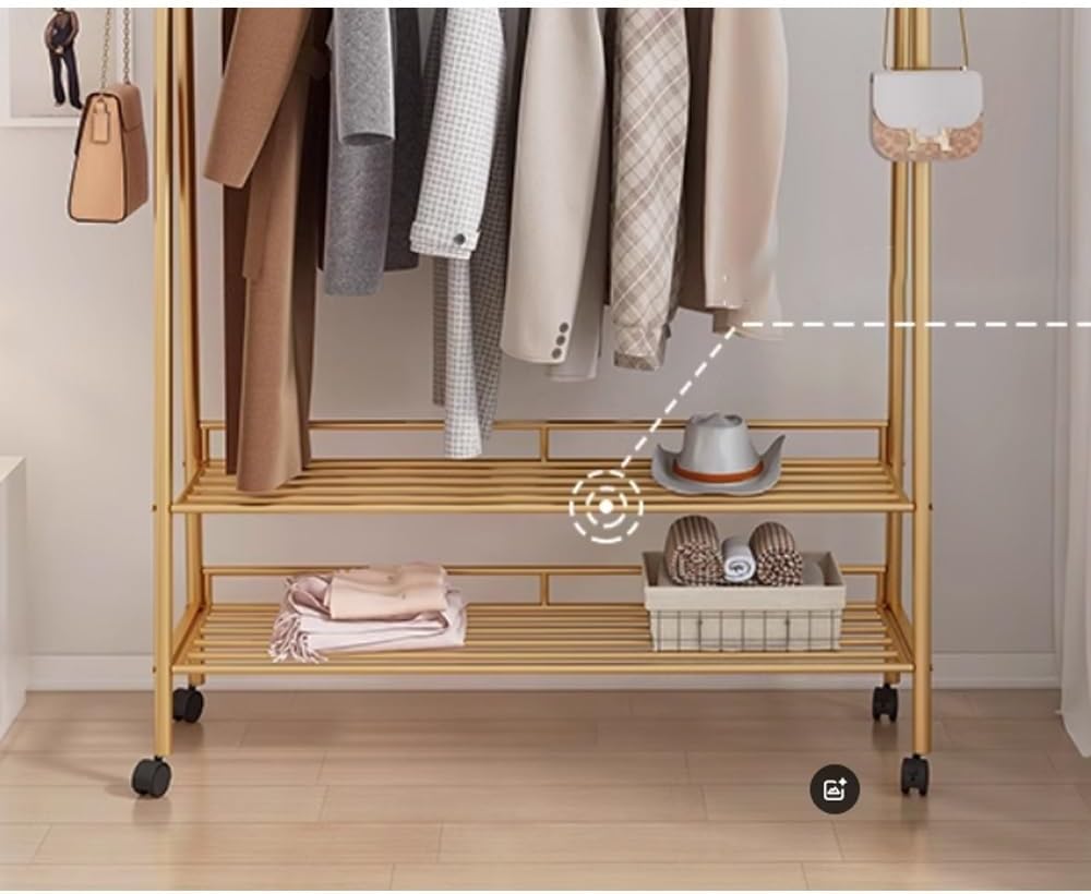Free Standing Hall Tree Floor Clothes Hanger Bedroom Underwear Hat Rack Storage Rack Simple Multifunctional Storage Clothes Hanger Entryway Coat Stand