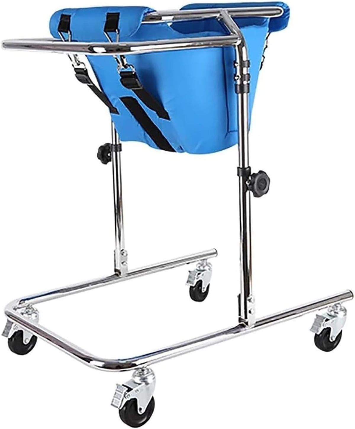 with Front Wheels Backrest Seat and Padded Upright Walker,Rehabilitation Standing Frame Walker Walking Aid,for Kids Cerebral Palsy Disability