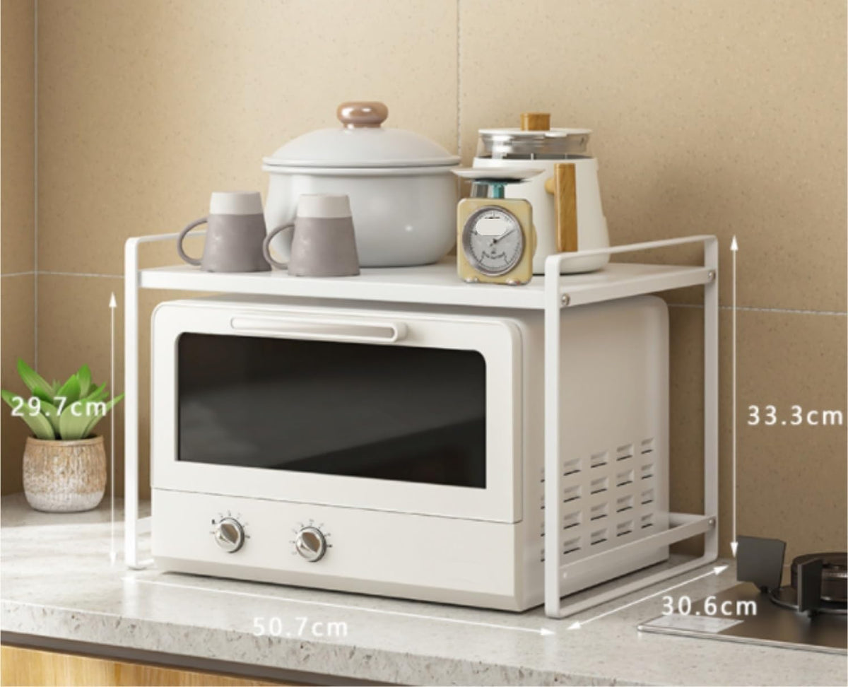 Microwave Stand Microwave Stand Countertop Oven Rack Kitchen Counter Shelves Stackable Storage(White)