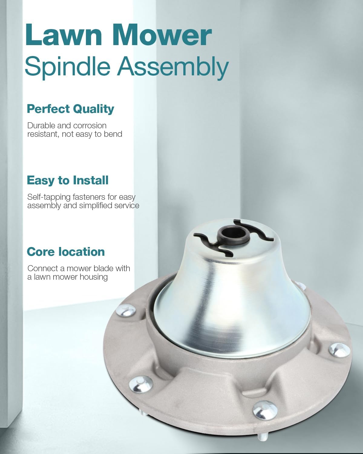SCITOO Lawn Mower Spindles Spindle Assembly Replacement for John Deere TCA24880 TCA20639 48 54 60 72 Decks of 2 Pack