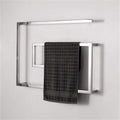 Stainless Steel Towel Warmer, Electric Heated Towel Rack Hot Towel Rail with Square Bars for Bathroom Kitchen Hotel,Bath Towel Dryer