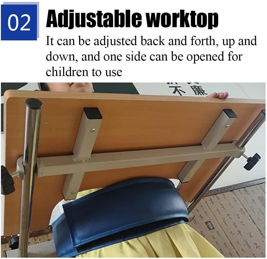 FoRes Children Standing Frame Stand Lower Limb Rehabilitation Equipment Double Straps to Fix The Body Table Top Lift Adjustable Adjustable Height for Cerebral Palsy Lower Limb Disability