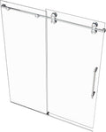 Montage 57-59' W x 78' High Euroglide Frameless Shower Doors with 3/8' Tempered Glass (Polished Stainless - Low Iron)