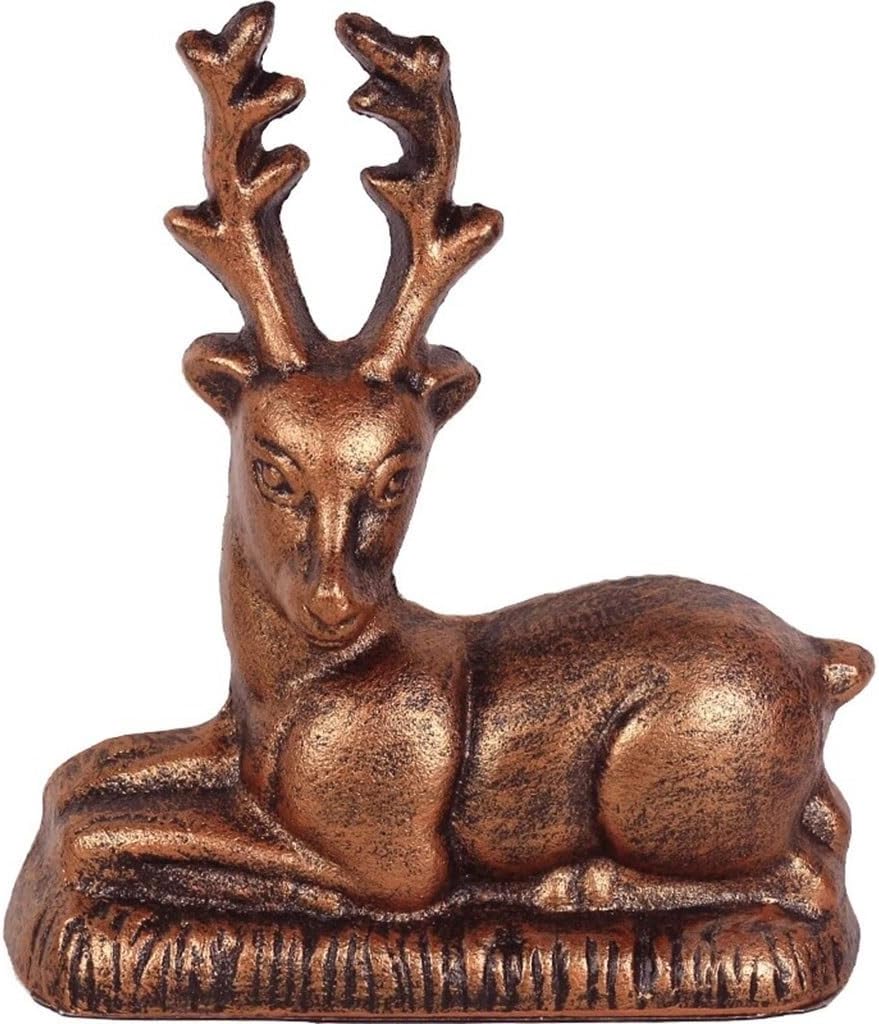 Door Stop Stopper Holder Deer-Shaped Pastoral Style,Cast Iron Material Non-Slip,Study Desk Art Decoration,Housewarming Gift