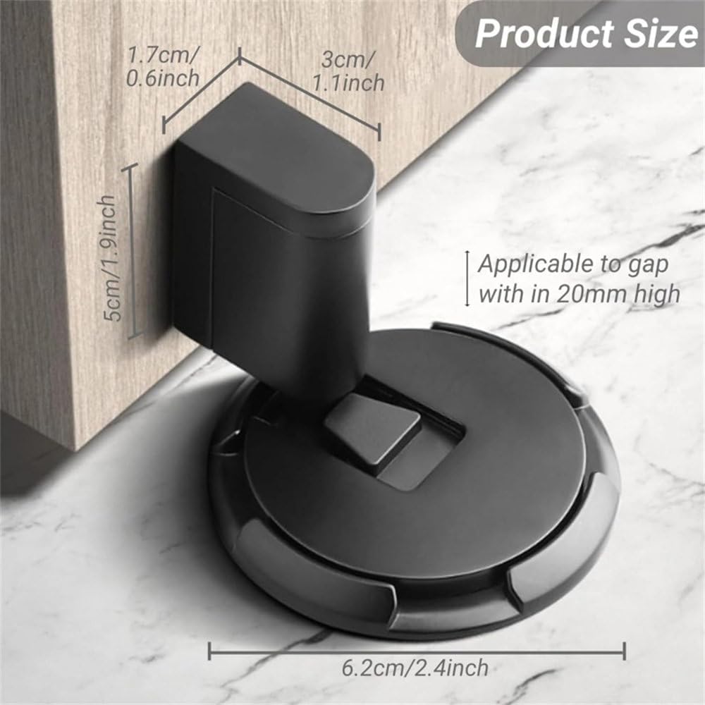 Door Stop Stopper Holder Mechanical Heavy Duty Magnetic Adjustable Non-Punch Suction Furniture Hardware