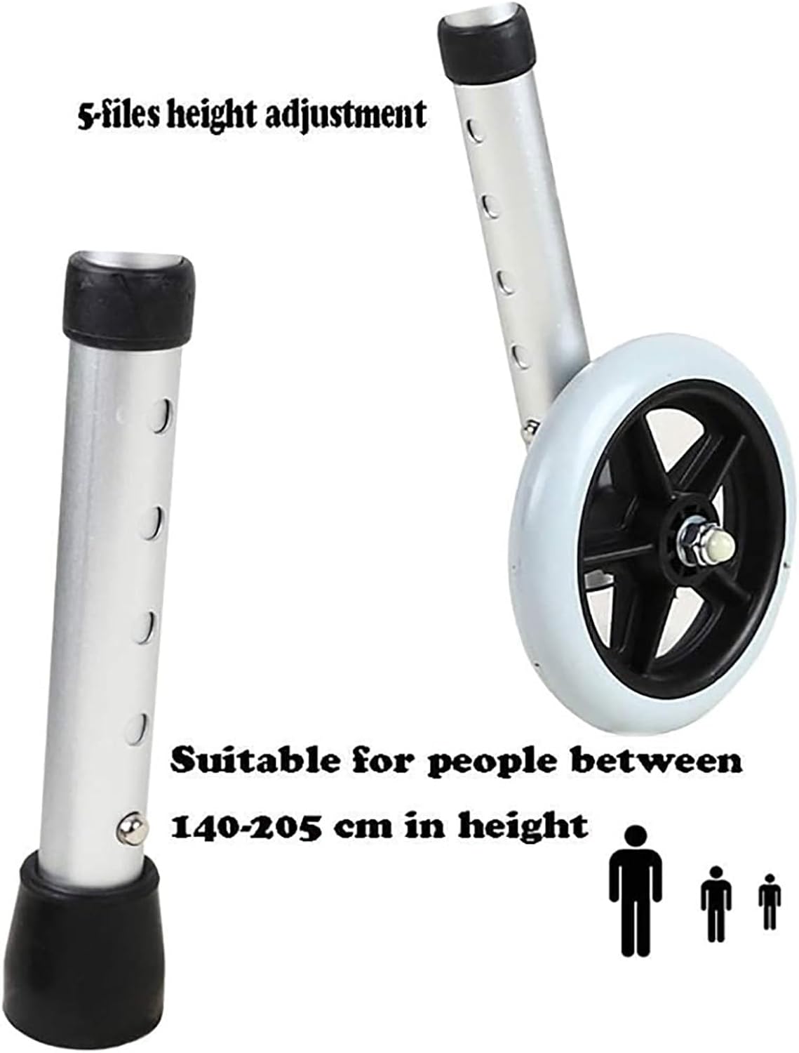 Standard Walkers, Wheeled Walker Aluminium Children's Walker Handicapped Rehabilitation aid for Children with Disabilities