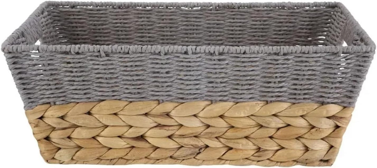 Fruit Rack Square-shaped Rattan Fruit Baskets Woven Storage Bowls Key Holder Stackable for Shelf Kitchen Tabletop Natural Set of 4