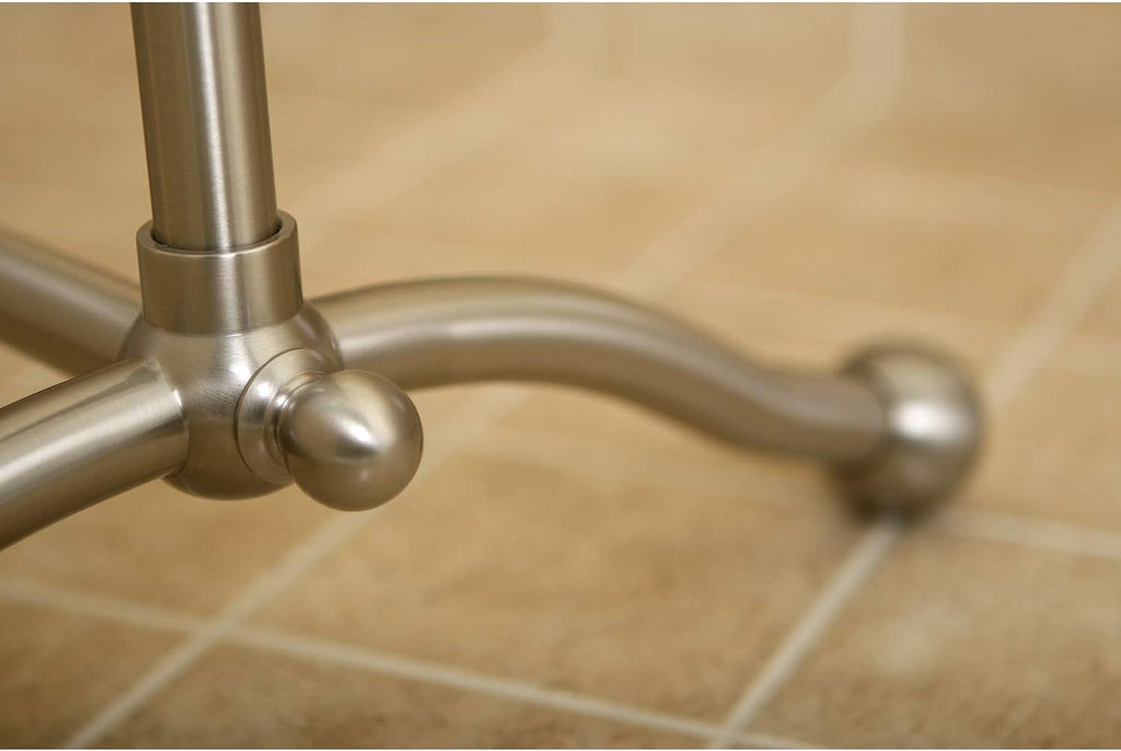 Kingston Brass CC2298 Vintage Freestanding -Towel Rack, 29-1/2-Inch Height, 28-Inch Width, Brushed Nickel