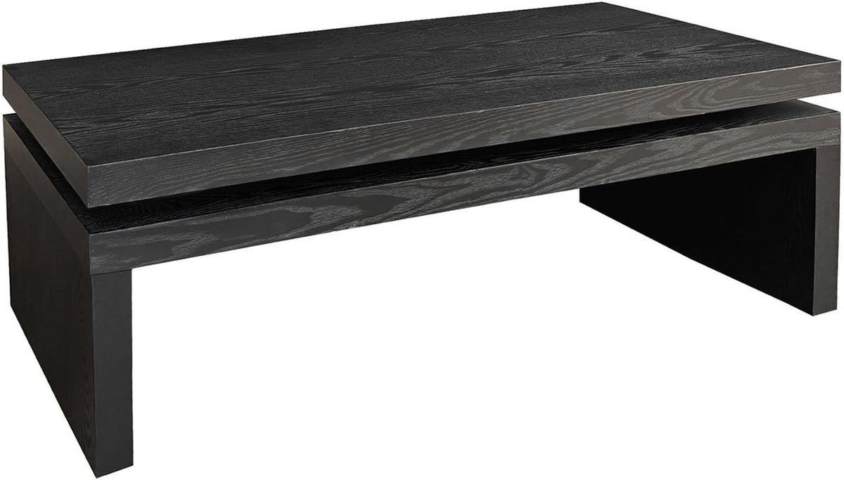 Rectangle Coffee Table for Living Room, Mid Century Modern Coffee Table, Solid Wood Center Table Accent Tea Table for Apartment