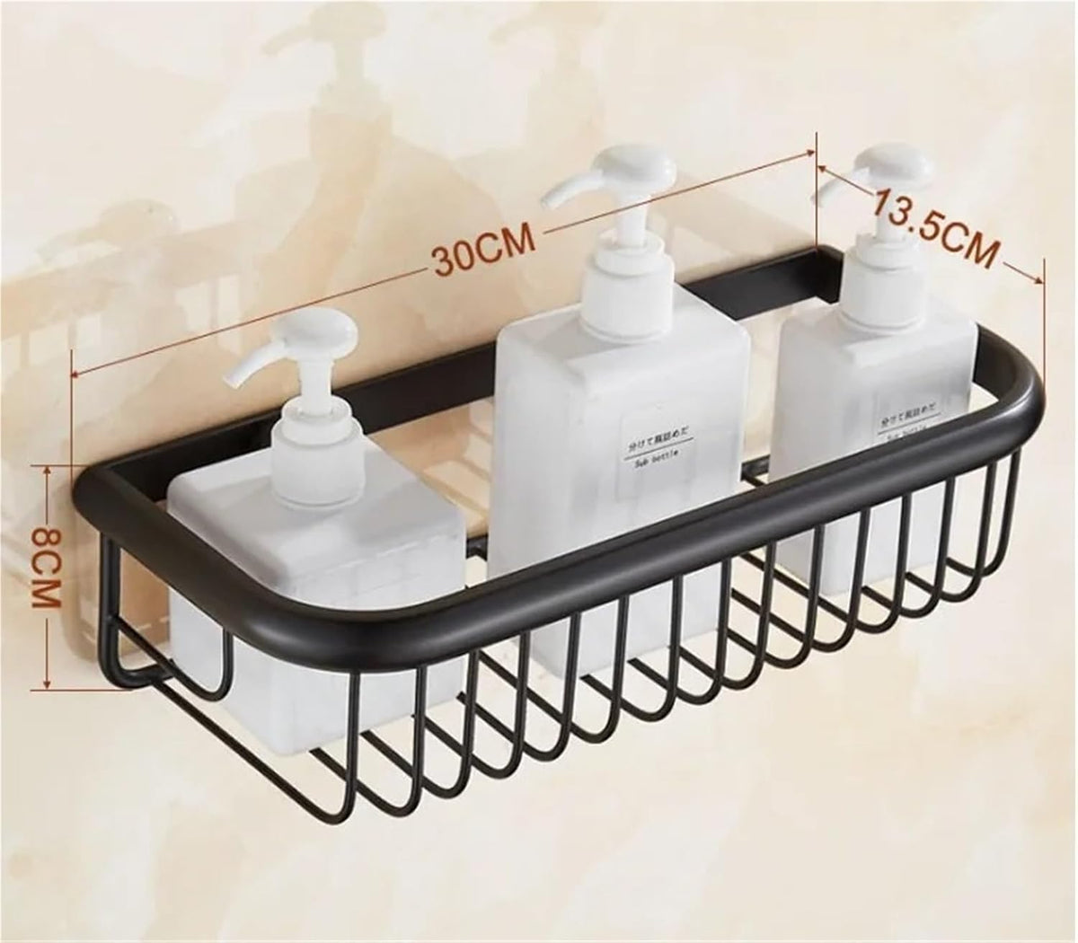 Black Brass Bathroom Accessories Hardware Set Towel Bar Rail Rack Toilet Paper Holder Shower Soap Dish(30cm)
