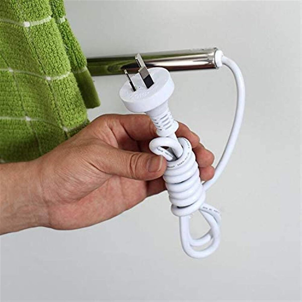 MUSUMI Towel Warmer, Electric Towel Warmer, Bathroom Drying Rack, Stainless Steel Bathroom Towel Rack Towel Bar,Bath Towel Dryer, Easy to Use