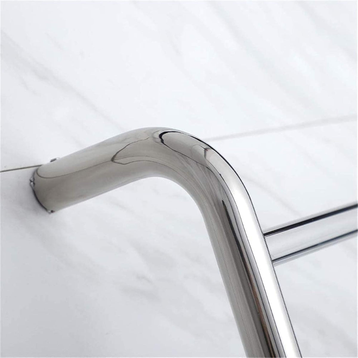 Heated Towel Rail Bathroom Wall Heater Electric Towel Warmer, 6 Bars Towel Dryer Wall-Mounted Bright Light Bath Towel Heater - Stainless Steel