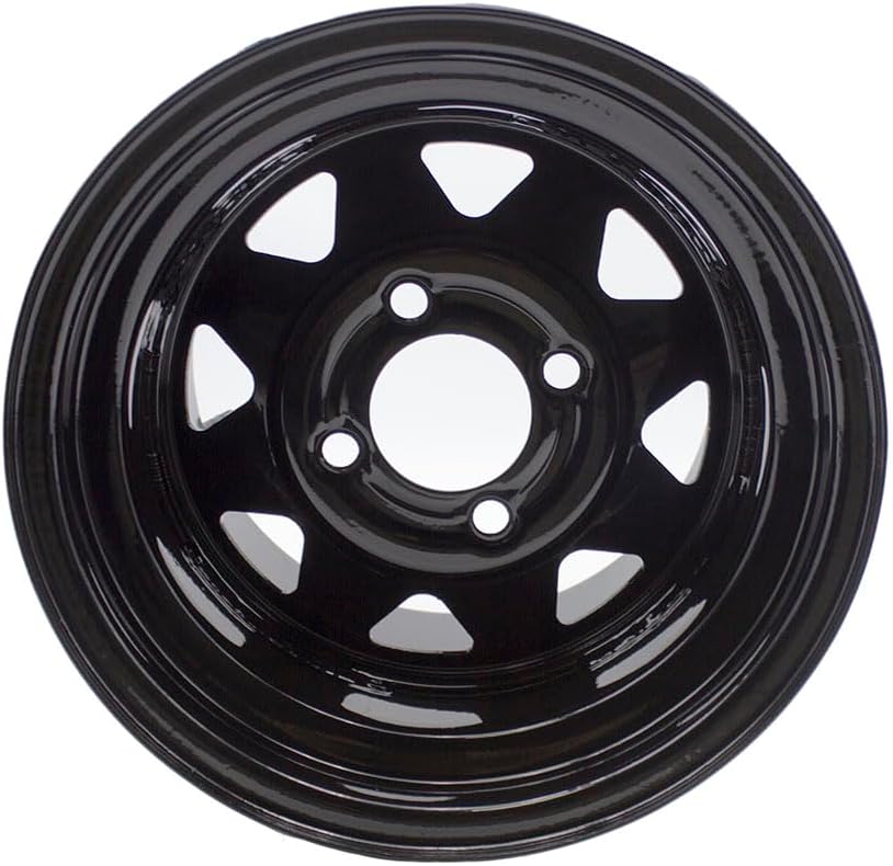 Front or Rear 12x8.5 4/4 WHEEL RIMS for Zero Turn Mowers Garden Lawn Tractors 12 x 8.5, 4 Holes Bolt Circle 4 inch,backspace 3.25 inch, pack of 2