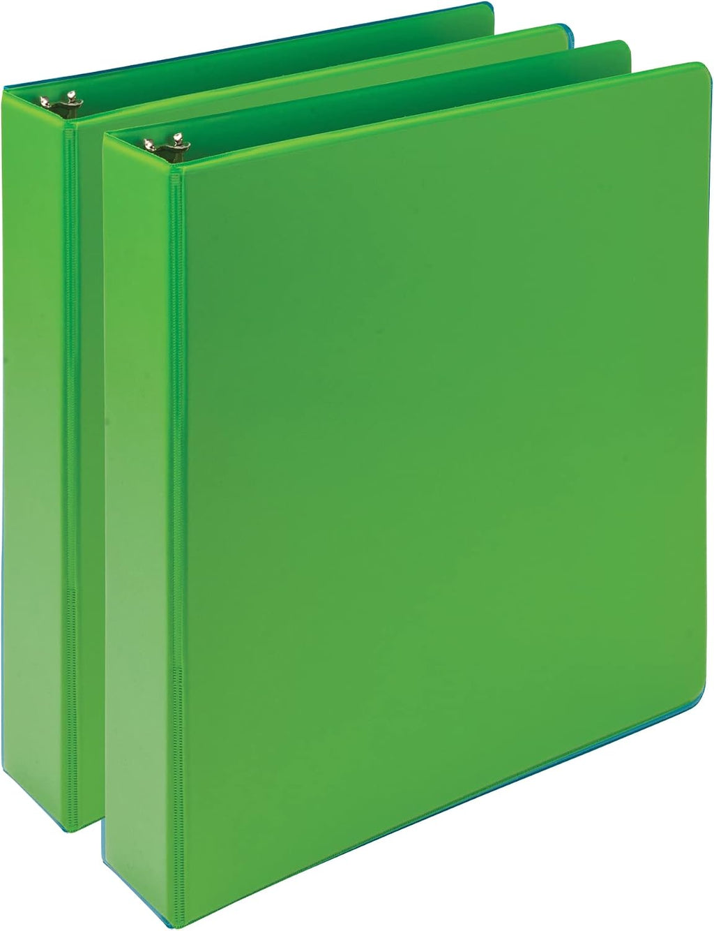Samsill Earth's Choice™, Durable Fashion Color 3 Ring View Binder, 1.5 Inch Round Ring, Up to 25% Plant Based Plastic, Eco-Friendly, USDA Certified Biobased, Lime Green, Value 2 Count (Pack of 6)