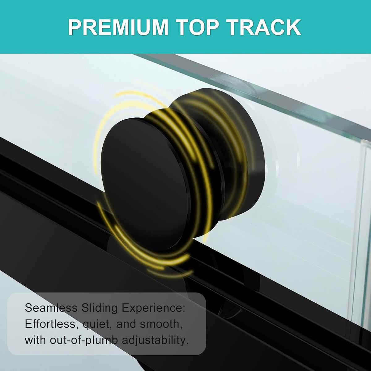 Milano Shower Door, 60' W x 74' H Framed Double Sliding Shower Door 5/16'(8mm) Clear Tempered Glass, 18 inch Pull Handle, Stainless Steel Hardware, Matte Black Finished