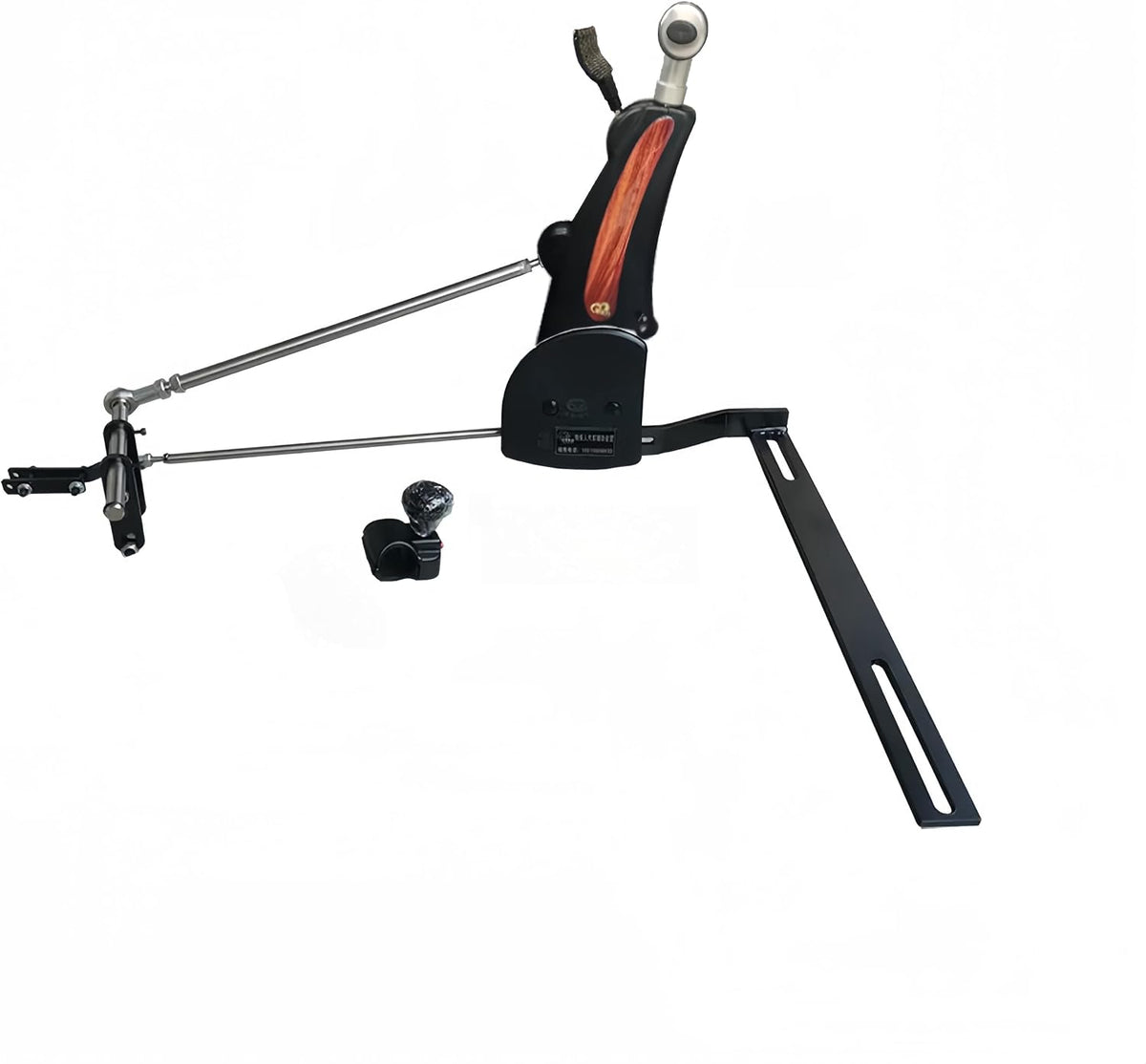 YANGG Hand Controls Driving Car Feet Disabled Handicap Aid Equipment Handle Driver Help Gas/Brake Pedals Assist Device Kit with Steering Wheel Spinners All Steel Main Body (Improved Style)
