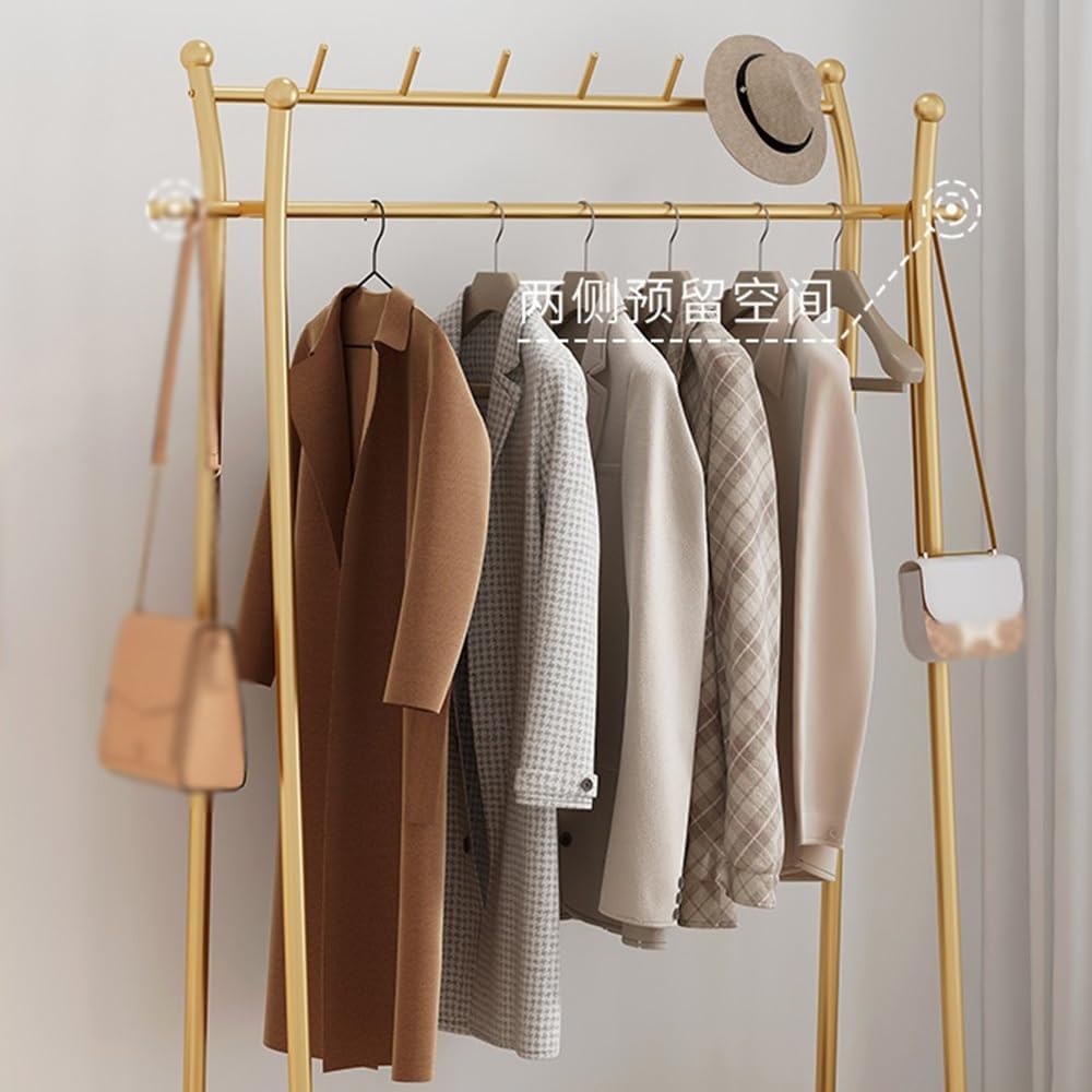 Free Standing Hall Tree Floor Clothes Hanger Bedroom Underwear Hat Rack Storage Rack Simple Multifunctional Storage Clothes Hanger Entryway Coat Stand