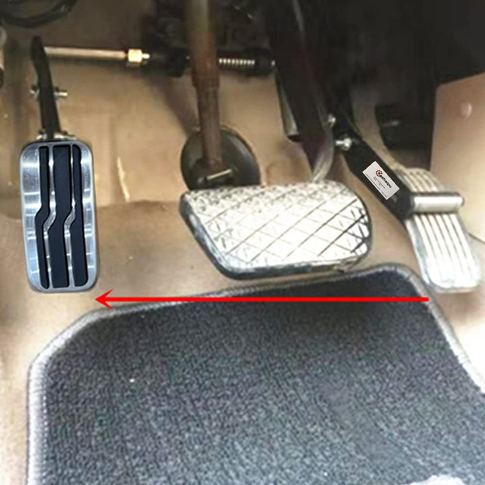 Portable Left Foot Accelerator Pedal for Handicap Disabled Injured Stroke Drivers, Fixable Left Foot Control Driving Assist Aid Equipment (Pull up Changing-Over Normal Driving)