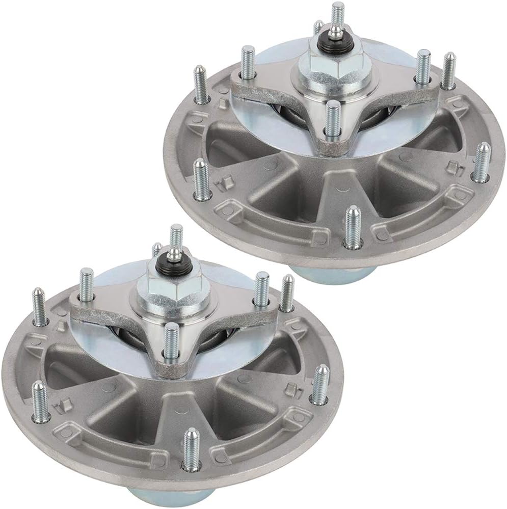 SCITOO Lawn Mower Spindles w/Bolts Spindle Assembly Replacement for John Deere TCA24881 72 Decks 777,797,997,TCA51058 of 2 Pack