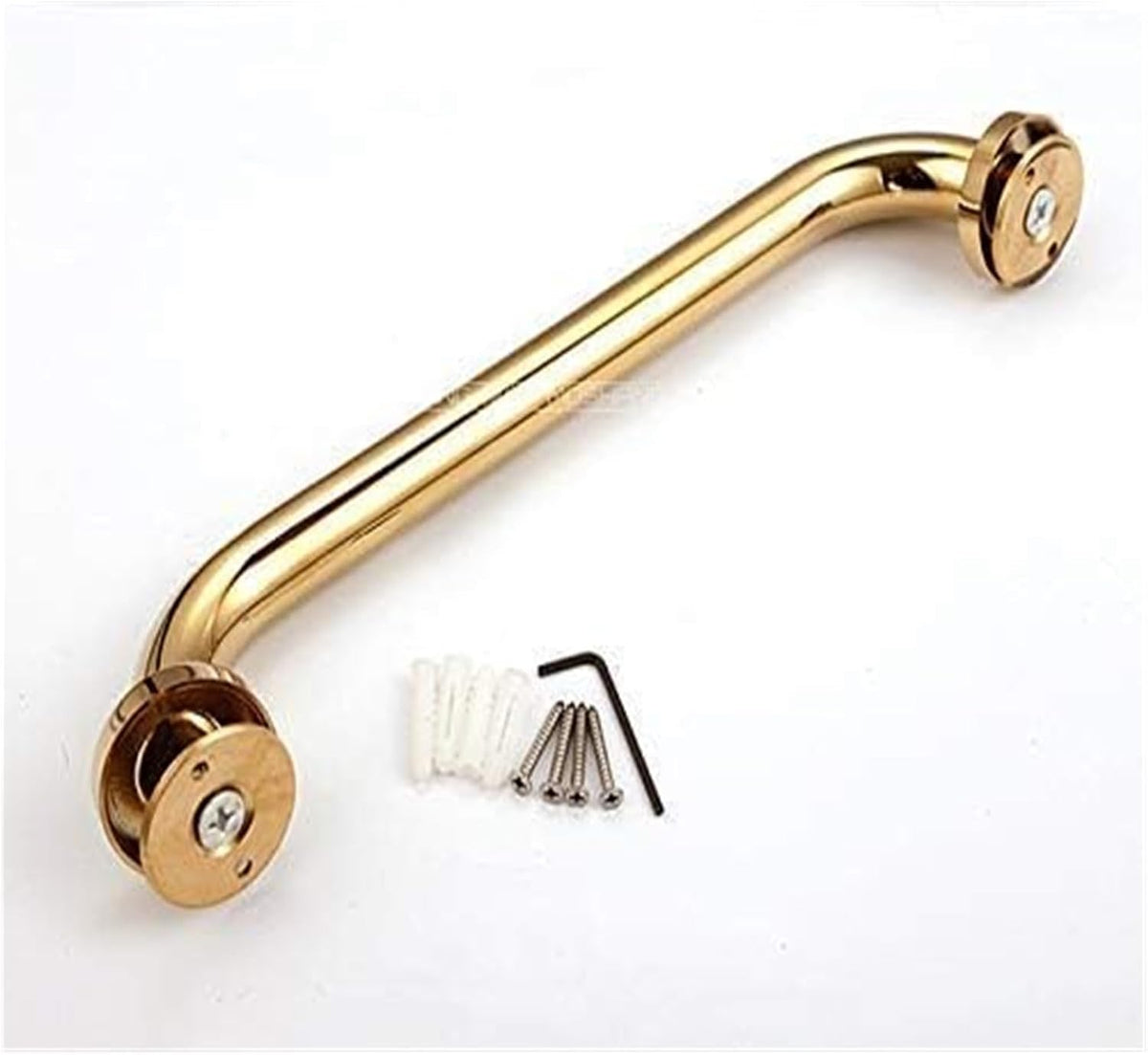 Grab Bars Grab Bar Grab Rails,Hand Rail Disability Aids Sicherheits Haltegriff Shower Handle Copper Bathroom Handrail Non-Slip Handle Barrier-Free Disabled Safe-Golden-320Mm(Golden,370Mm)