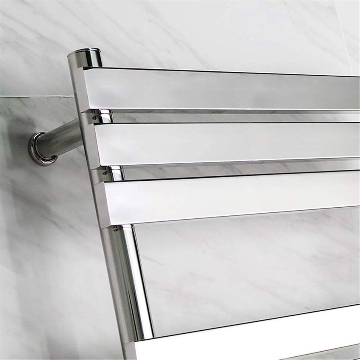 Towel Warmer,Wall Mounted Towel Warmer Electric Heated Drying Racks for Bathroom Stainless Steel 16 Bars Polished 88 Watt,Bath Towel Dryer, Hardwired