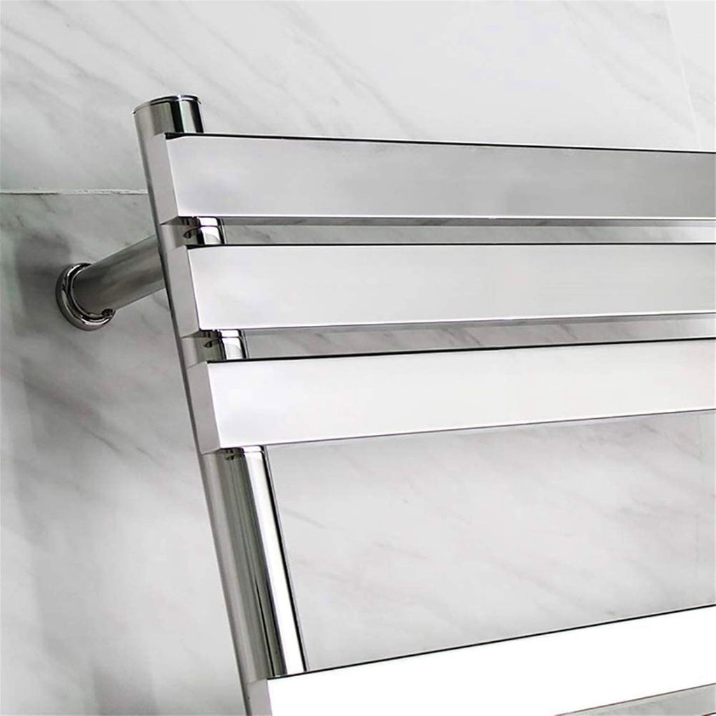 Towel Warmer,Wall Mounted Towel Warmer Electric Heated Drying Racks for Bathroom Stainless Steel 16 Bars Polished 88 Watt,Bath Towel Dryer