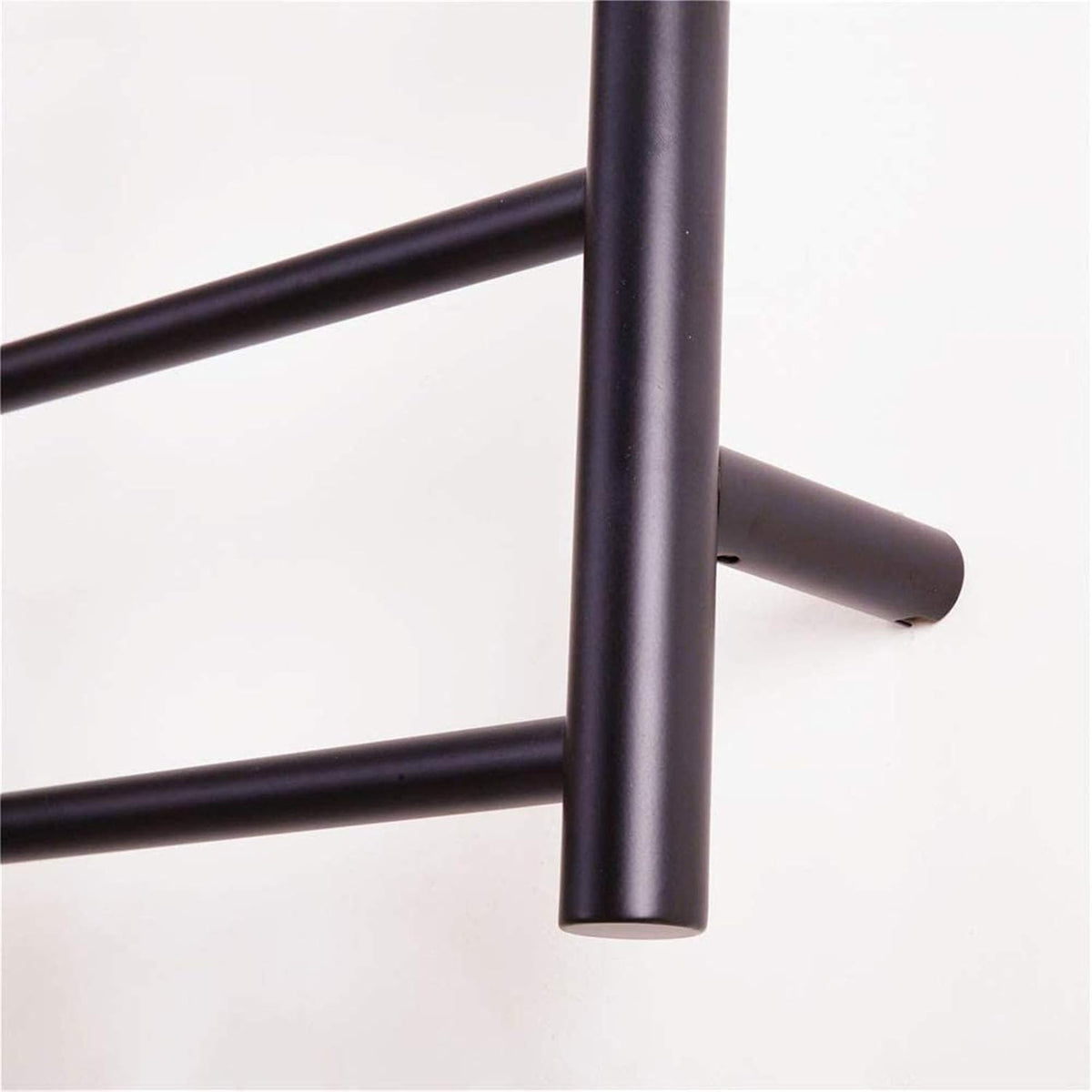 Towel Warmer, Electric Towel Warmer, Towel Drying Rack, Matte Black Heated Round Tube Stainless Steel Bath Towel Bar,Open Wire,Bath Towel Dryer