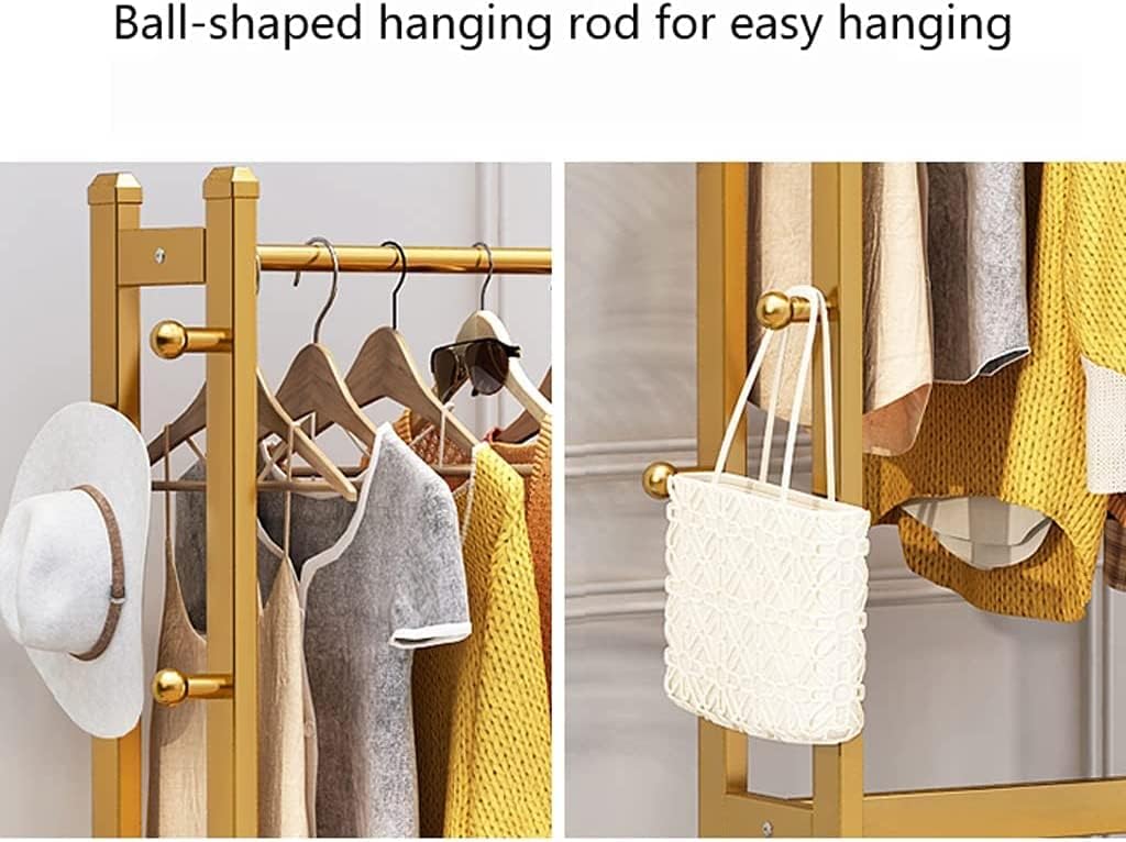 Floor Coat Rack Space-Saving Metal Coat Rack Standing Hat Rack With Shelf Bedroom Hanger Household Storage Modern Coat Rack Hanger Handbag Clothes Entrance Clothes Stand